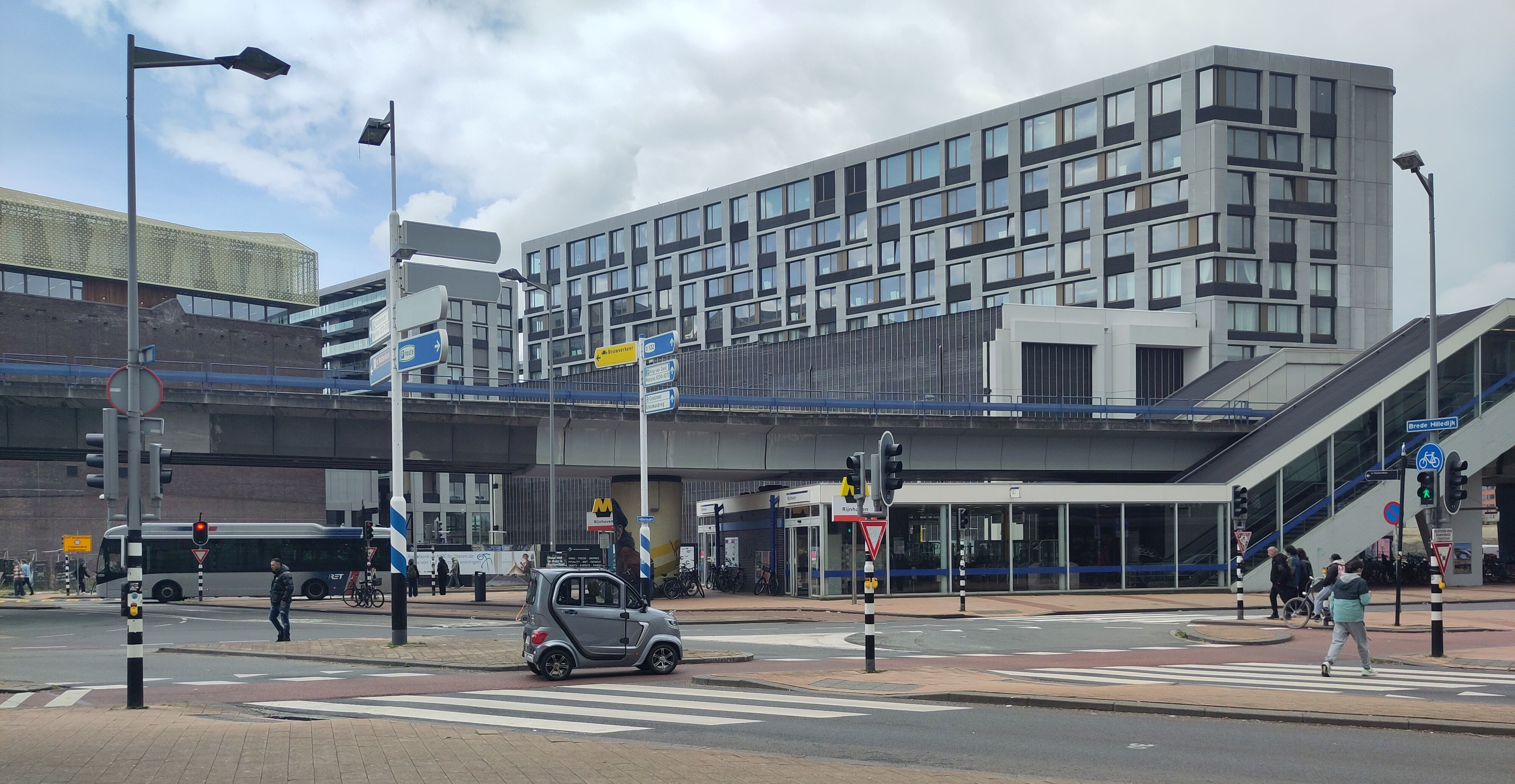 Ketenmobiliteit ov-knooppunt station Rijnhaven