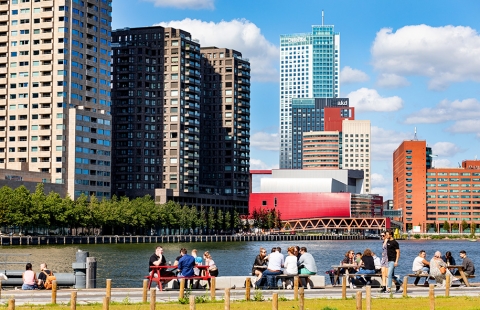 stedelijk beeld van wonen, werken en recreeren