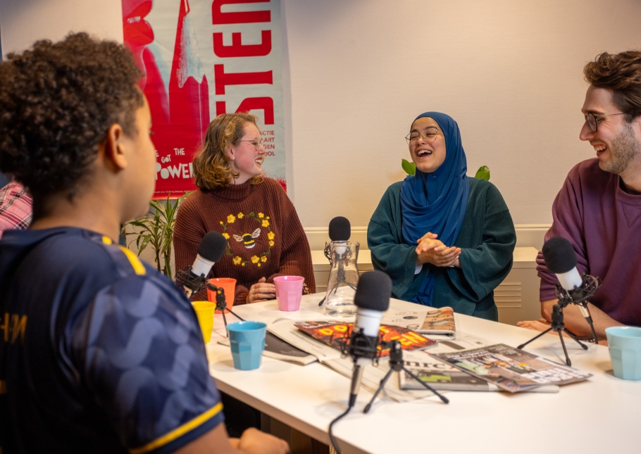 Jongeren aan het woord in de podcast