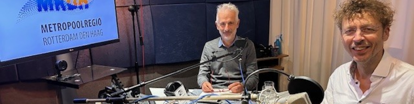 Erik Verhoef en Luca Bertolini in de studio