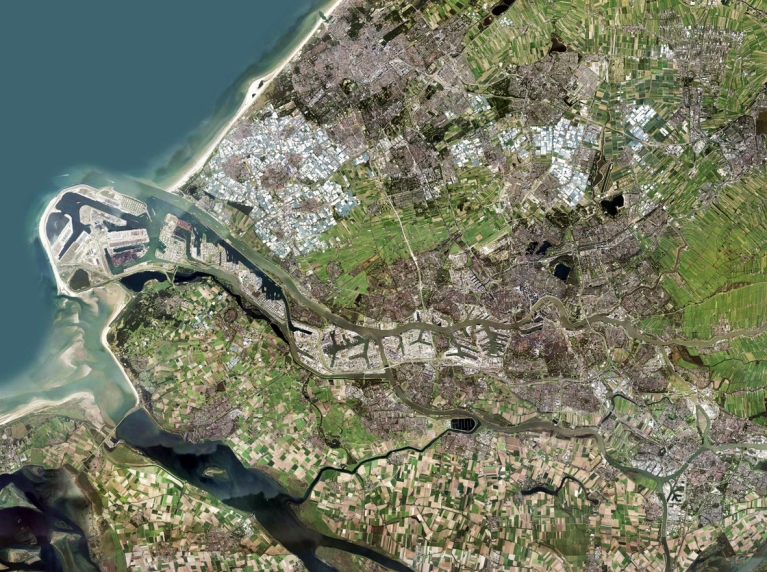 Bovenaanzicht metropoolregio