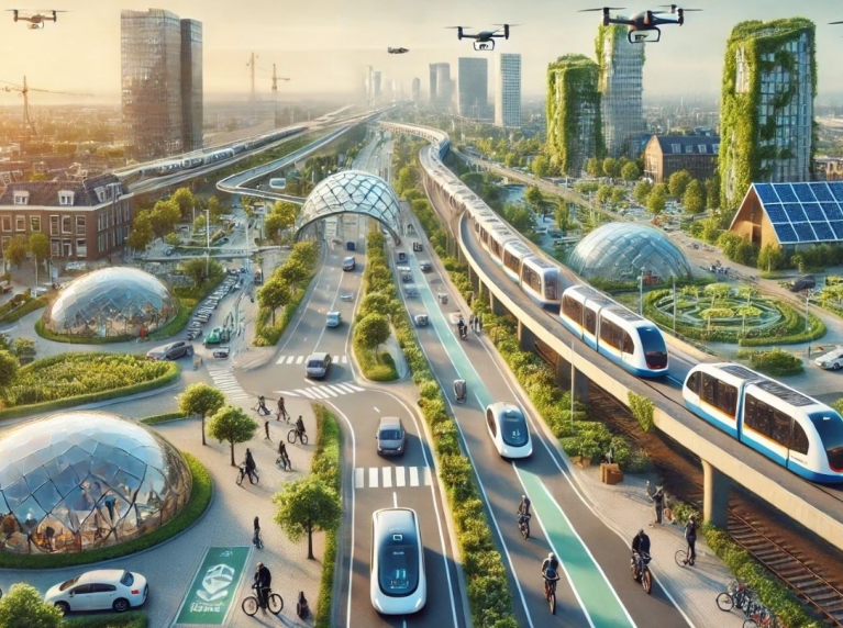 beeld van mobiliteit in de toekomst